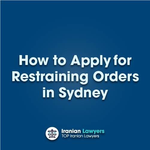Iranian family lawyer explaining restraining order process to client in Sydney